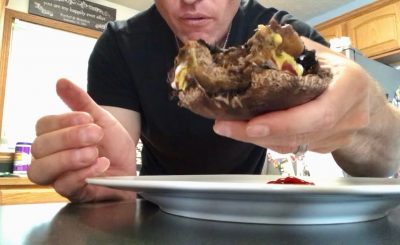 Keto Burger with Portobello Mushroom Bun