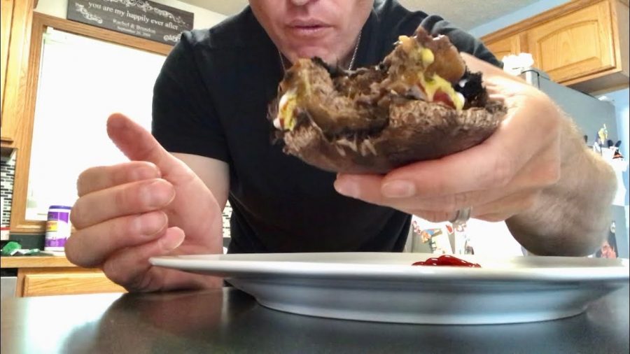 Keto Burger with Portobello Mushroom Bun